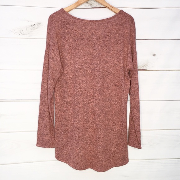 GIBSON Yummy Fleece Hi Lo V-Neck Pullover Top M - Picture 5 of 10